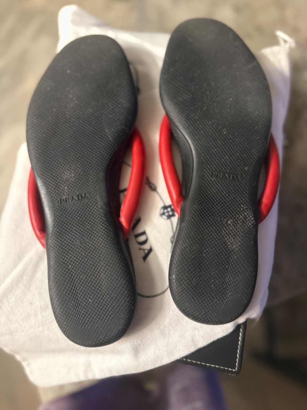 Classic Leather Prada Sandals - Picture 4 of 5